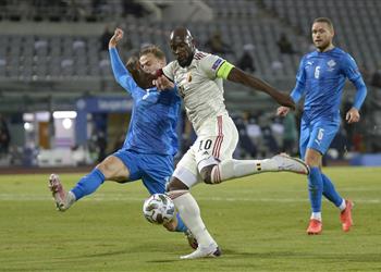 فيديو لوكاكو يقود بلجيكا للفوز على آيسلندا بثنائية في دوري الأمم الأوروبية