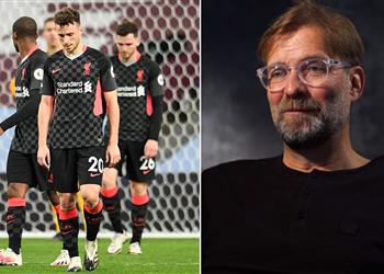 كلوب بعثت رسالة لـ لاعبي ليفربول بعد الهزيمة من أستون فيلا وأتحدى إيفرتون