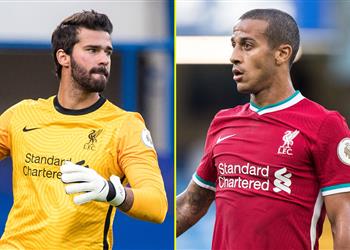 تقارير تكشف أخبار ا سارة بشأن أليسون وتياجو ألكانتارا مع ليفربول