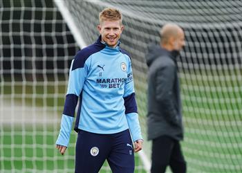 دي بروين يعود لتدريبات مانشستر سيتي قبل مواجهة وست هام