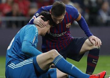 كورتوا ميسي يفاجئك في اللحظة الأخيرة وأتمنى مساعدة ريال مدريد للفوز بالكلاسيكو
