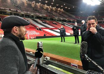 لامبارد ساخر ا من تدخل ماجواير على أزبيليكويتا مانشستر يونايتد متقدم بأميال بفضل ركلات الجزاء