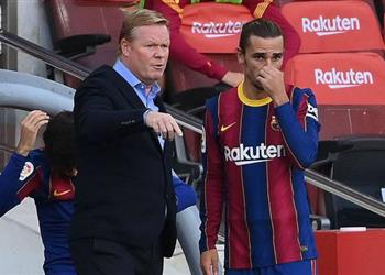 ليكيب جريزمان يمر بأصعب لحظات حياته مع كومان في برشلونة