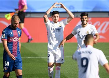 فيديو ريال مدريد يسحق هويسكا برباعية ويتصدر قمة الدوري الإسباني