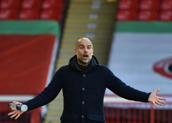 جوارديولا ي شيد بـ ثلاثي مانشستر سيتي بعد الفوز الصعب على شيفيلد يونايتد