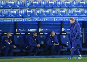 كومان بعد التعادل أمام ألافيس هجوم برشلونة يقلقني وكررنا خطأنا مع يوفنتوس