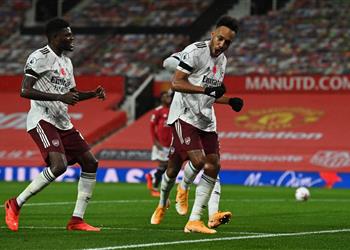 أوباميانج فوز كبير على مانشستر يونايتد في ليلة صعبة آرسنال لم يفعلها منذ وقت طويل
