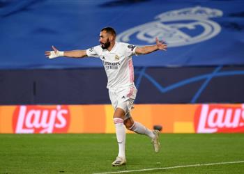 فيديو بنزيما يسجل هدف ريال مدريد الأول أمام إنتر ميلان