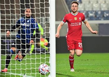 هاتريك للبرتغالي فيديو جوتا يسجل هدف ليفربول الخامس في أتالانتا