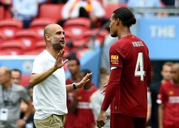 جوارديولا سأفتقد فان دايك وكنت أتمنى مشاركته في مباراة مانشستر سيتي وليفربول