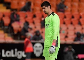 كورتوا فالنسيا لم يصنع فرص ا وأهدافه دليل على سوء حظ ريال مدريد