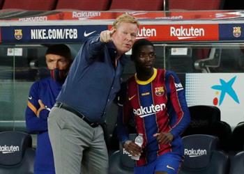 سبورت ديمبلي يتدرب في عطلة برشلونة وهدفه ثقة كومان