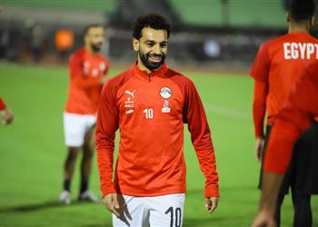صور محمد صلاح يشارك في مران منتخب مصر استعدادا لـ توجو