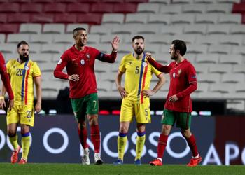 فيديو رونالدو يسجل في فوز البرتغال على أندورا بسباعية ودي ا
