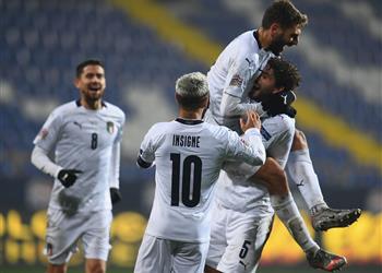 فيديو إيطاليا تهزم البوسنة والهرسك بثنائية وتتأهل لنصف نهائي دوري الأمم الأوروبية
