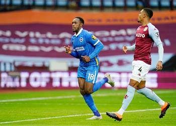 فيديو تريزيجيه يشارك في هزيمة أستون فيلا أمام برايتون بـ الدوري الإنجليزي