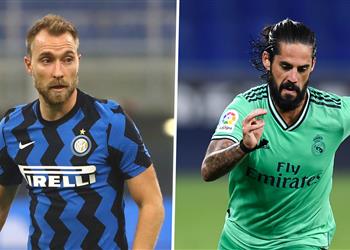 زيدان يرد على أنباء ضم إريكسن في صفقة تبادلية مع إيسكو