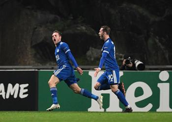 بهدف قاتل فيديو فاردي يقود ليستر سيتي للتأهل لدور الـ32 في الدوري الأوروبي