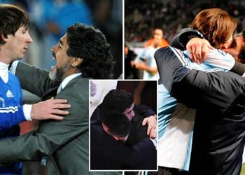 ميسي يبكى في تدريبات برشلونة حداد ا على مارادونا