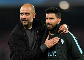 جوارديولا يكشف سبب غياب أجويرو عن مباراة مانشستر سيتي وبيرنلي