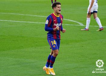 فيديو كوتينيو يسجل هدف برشلونة الثالث أمام أوساسونا