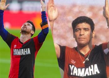 ميسي يعلق بعد احتفاله في مباراة برشلونة وأوساسونا إلى الأبد مارادونا