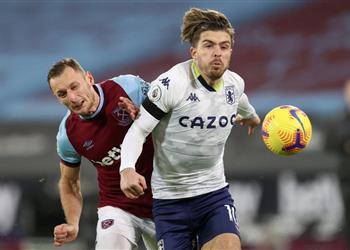 جريليش مهاجم ا تقنية الفيديو بعد السقوط أمام وست هام تدمرون كرة القدم