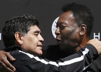 رسالة مؤثرة جديدة من بيليه لـ الراحل مارادونا سئمت من المقارنة بيننا