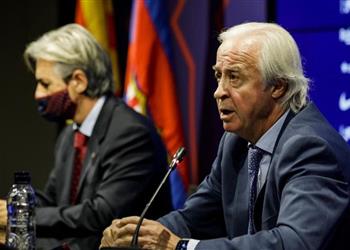 رئيس برشلونة المؤقت مفسر ا تصريحاته المثيرة للجدل بشأن بيع ميسي سأقلل من ظهوري