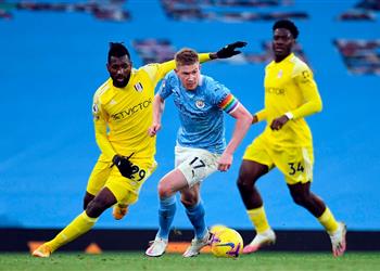 فيديو مانشستر سيتي يقفز للمركز الرابع في البريميرليج بثنائية أمام فولهام