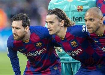 تشكيل برشلونة ضد قادش مينجويزا أساسي ا وجريزمان وبرايثوايت في الهجوم