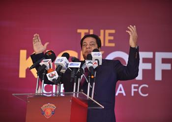 مؤتمر سيراميكا كليوباترا لتقديم الصفقات الجديدة أبو العينين أنا أهلاوي وأوجه التحية لـ الخطيب