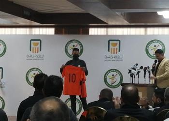 حضر المؤتمر الصحفي البنك الأهلي لـ بطولات أحمد علي مصاب بـ كورونا