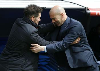 زيدان ي شيد بـ سيميوني قبل ديربي مدريد ويؤكد لست متفاجئ ا من أداء يورينتي