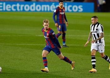 دي يونج برشلونة كان بحاجة إلى الفوز أمام ليفانتي