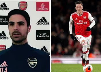 أرتيتا يرد على إمكانية عودة أوزيل لقائمة آرسنال في يناير