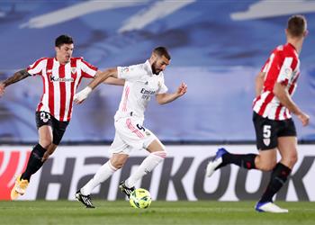 فيديو بنزيما يسجل هدف ريال مدريد الثاني أمام أتلتيك بلباو