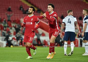 فيديو محمد صلاح يسجل هدف ليفربول الأول أمام توتنهام