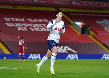 فيديو سون هيونج يسجل هدف التعادل سريع ا لـ توتنهام أمام ليفربول