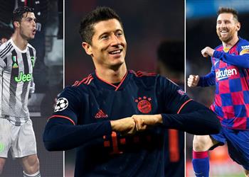 التشكيل الأفضل في 2020 ميسي وليفاندوفسكي ورونالدو في الهجوم وغياب محمد صلاح