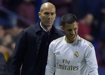 ديفنسا سنترال زيدان يتوخى الحذر مع هازارد قبل مباراة ريال مدريد وإيبار