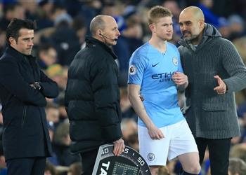 جوارديولا عن إراحة دي بروين في فترة عيد الميلاد لن يحدث