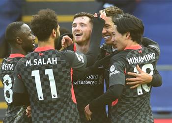 فيديو محمد صلاح يسجل ويصنع ليفربول يمطر شباك كريستال بالاس بسباعية ويحافظ على صدارة الدوري الإنجليزي