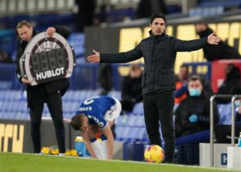 أرتيتا بعد الخسارة أمام إيفرتون لاعبو آرسنال متألمون وافتقدنا الحظ