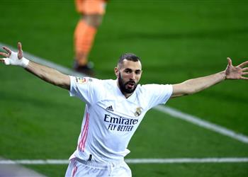 فيديو كريم بنزيما يسجل هدف ريال مدريد الأول أمام إيبار