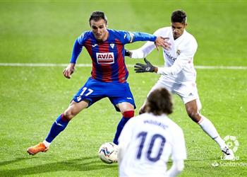 فيديو كيكي يقلص النتيجة ويسجل هدف إيبار الأول أمام ريال مدريد