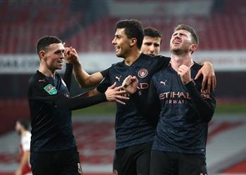 فيديو لابورت يسجل هدف مانشستر سيتي الرابع أمام آرسنال