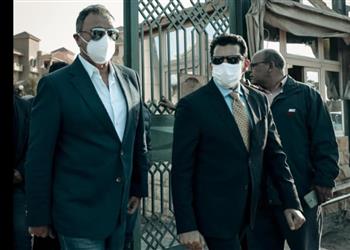 صور الخطيب ووزير الرياضة يشاركان في تشييع جثمان رئيس الزمالك