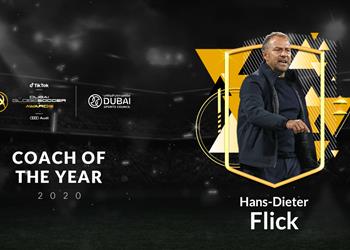 جوائز جلوب سوكر هانزي فليك أفضل مدرب في العالم 2020