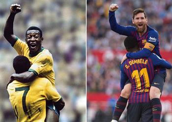 سانتوس يسخر من تحطيم ميسي لـ رقم بيليه هل إيبار مثل ريال مدريد